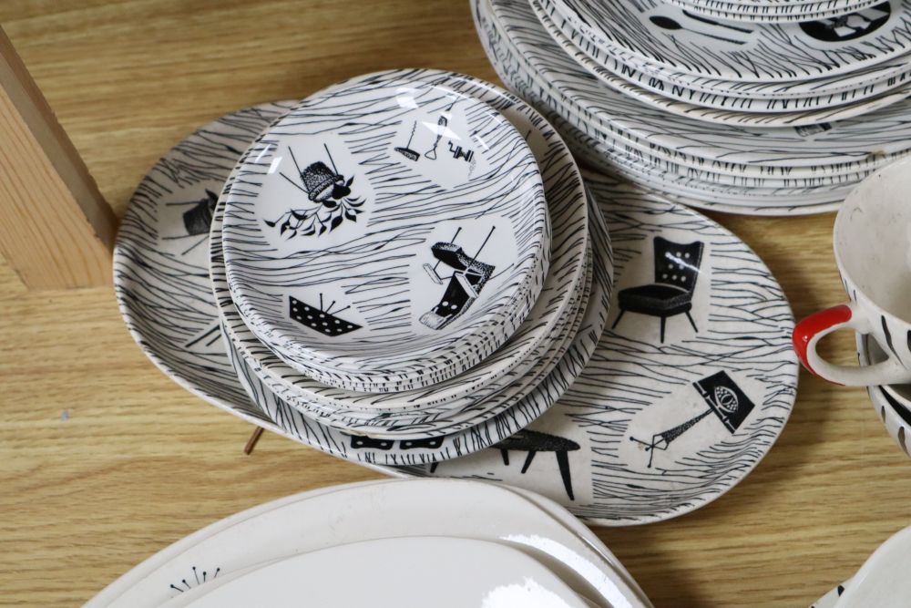 A collection of Ridgway, Midwinter and other tablewares,